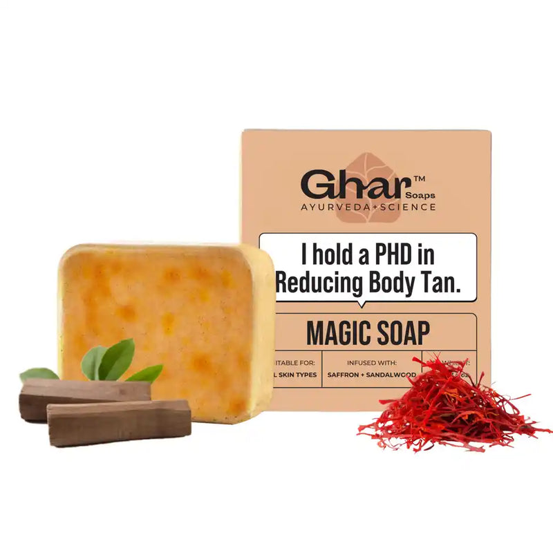 Ghar Soaps Sandalwood & Saffron Magic Brightening Soap