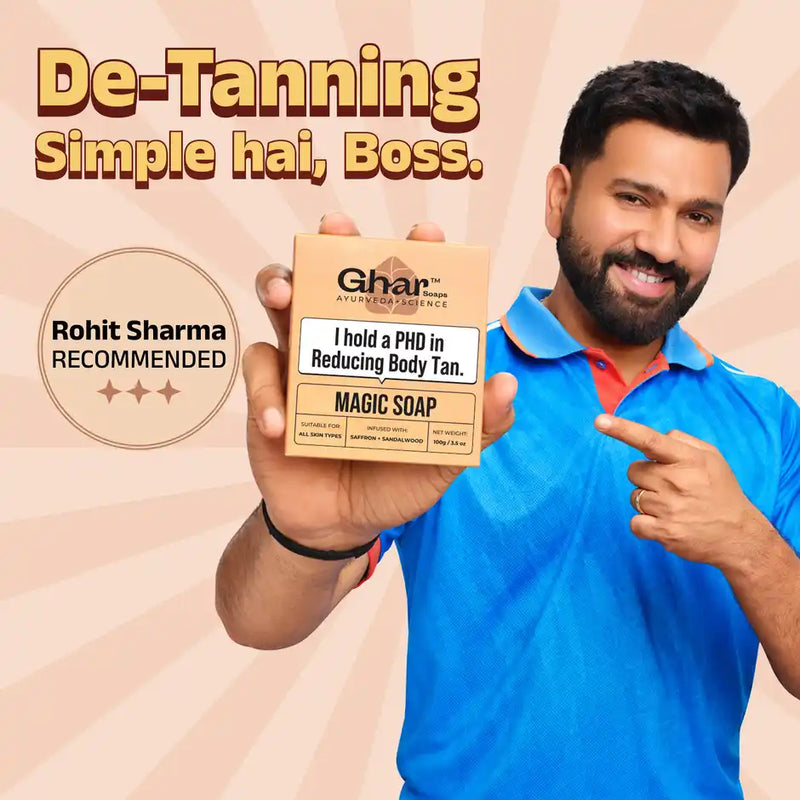 Ghar Soaps Sandalwood & Saffron Magic Brightening Soap