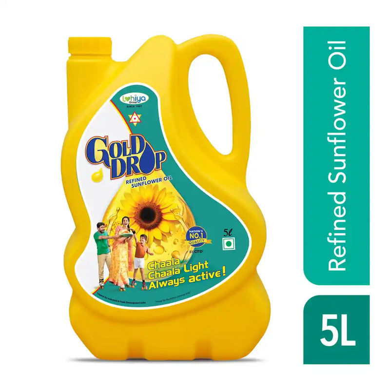 Gold Drop Sunflower Oil Jar