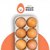 Hello Brown Eggs (Pack of 6)