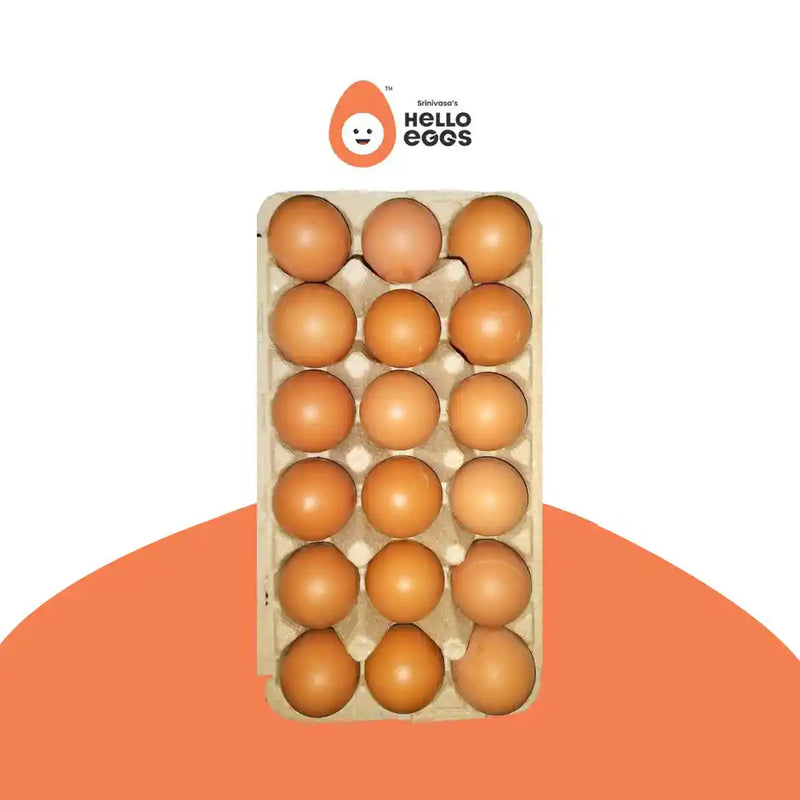 Hello Brown Eggs (Pack of 18)