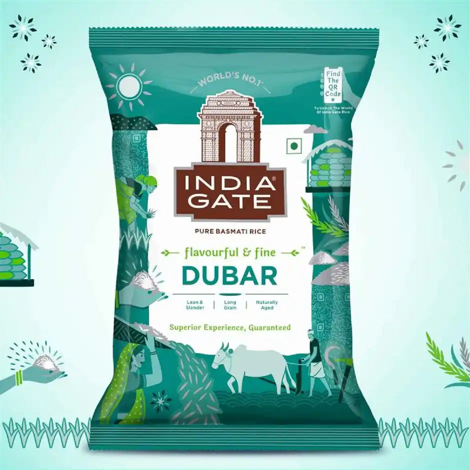 India Gate Dubar Basmati Rice | Long Slender Grains