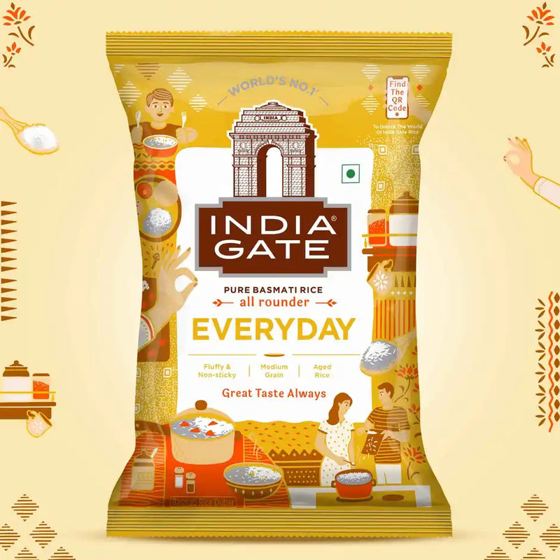 India Gate Everyday Basmati Rice | Fluffy Medium Grains