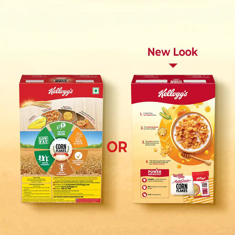Kellogg's Corn Flakes Real Honey Power Breakfast 7 Vitamins