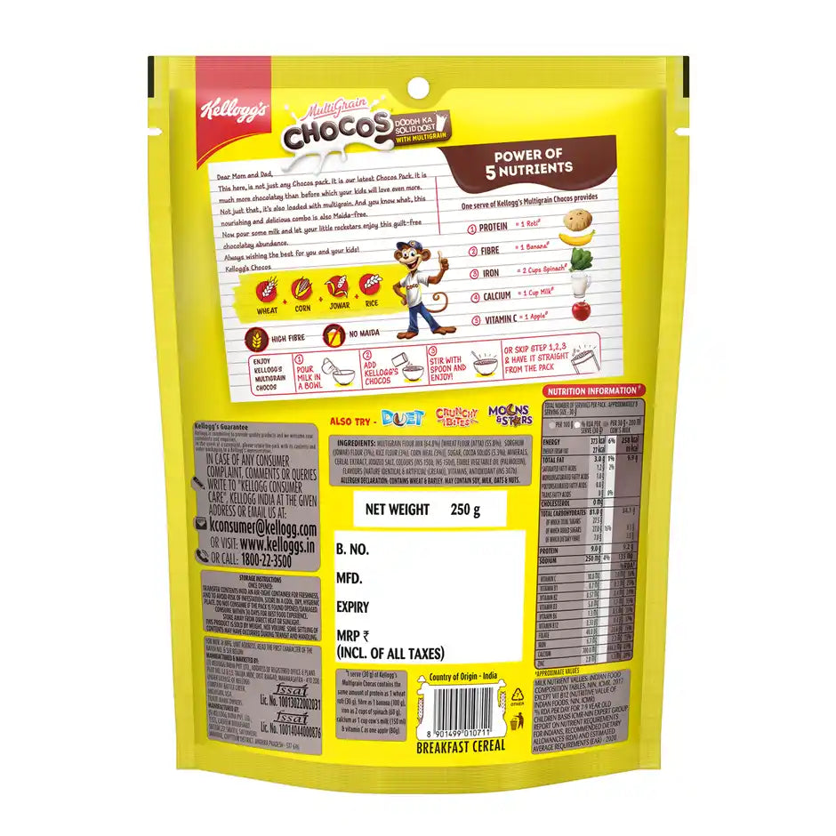 Kellogg's Multigrain Chocos More Chocolatey No-Maida