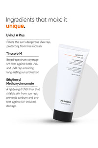 Minimalist Light Fluid Face Sunscreen SPF 50 PA++++