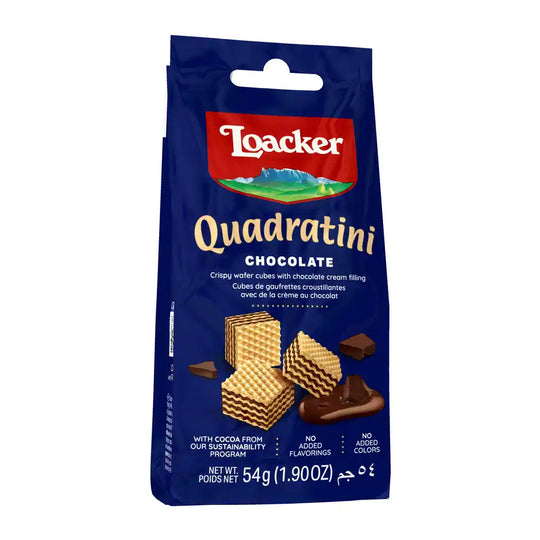 Loacker Quadratini Chocolate Wafer Cookies
