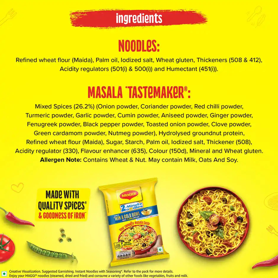 MAGGI 2-Minute Instant Noodles | Masala Noodles | Made With Quality Spices
