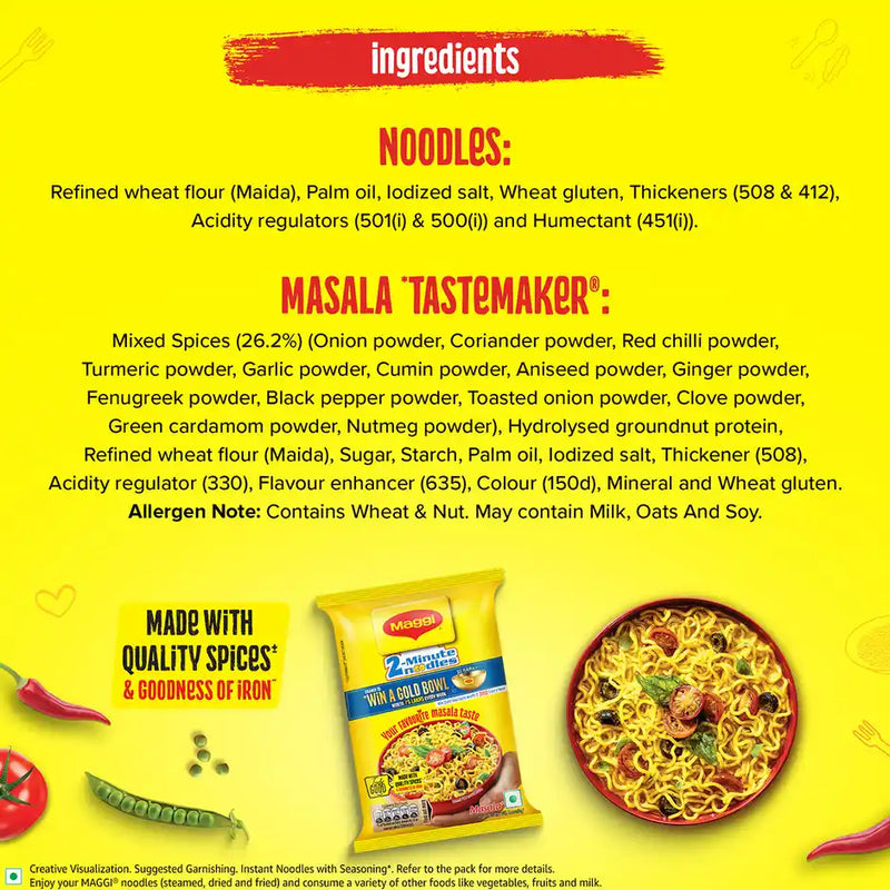 MAGGI 2-Minute Instant Noodles | Masala Noodles | Made With Quality Spices