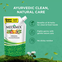 Medimix Herbal Handwash Refill Pouch 18 Exotic Herbs for Germ Protection & Moisturized Hands
