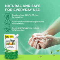 Medimix Herbal Handwash Refill Pouch 18 Exotic Herbs for Germ Protection & Moisturized Hands