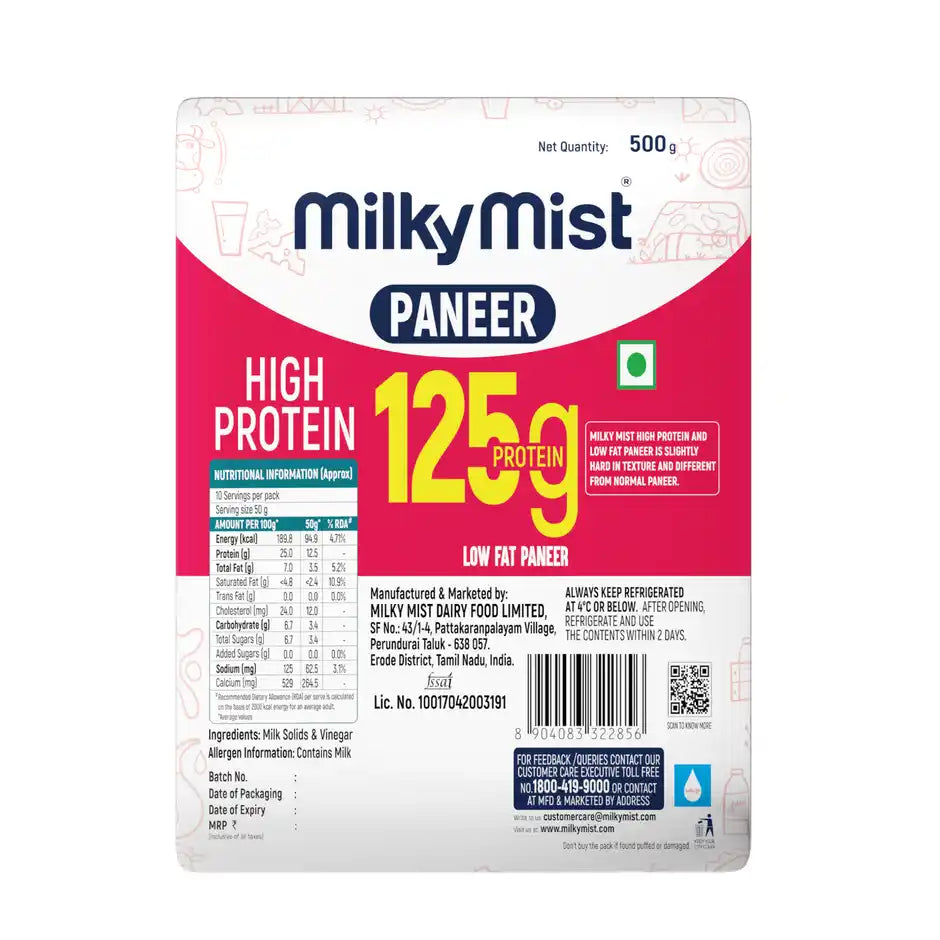 Milky Mist High Protein Paneer