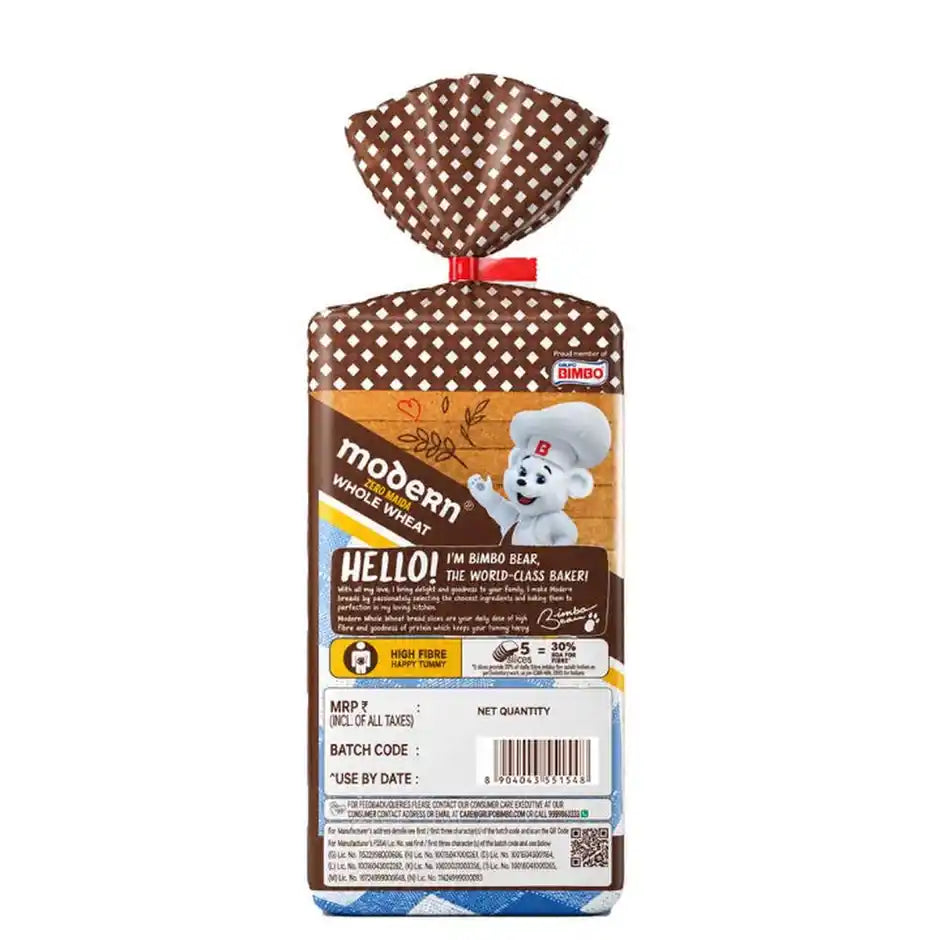 Modern - Zero Maida Whole Wheat Bread