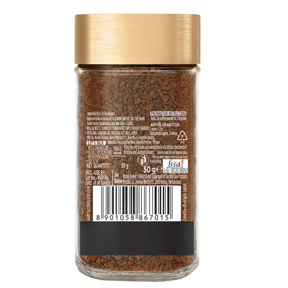 Nescafe Gold Blend Rich And Smooth Arabica And Robusta Instant Coffee