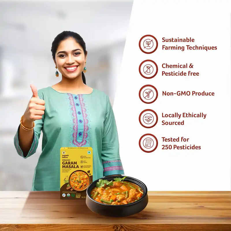 Organic Tattva Garam Masala 100g Pouch