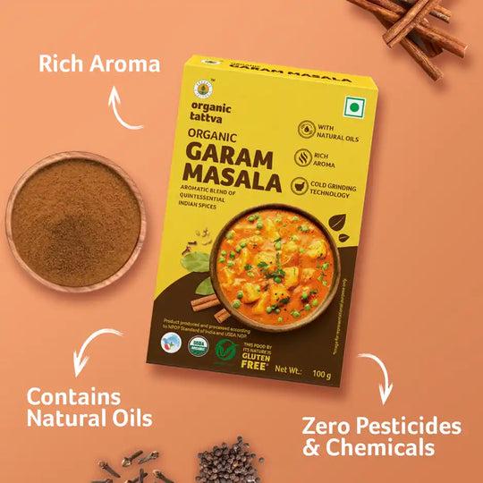 Organic Tattva Garam Masala 100g Pouch