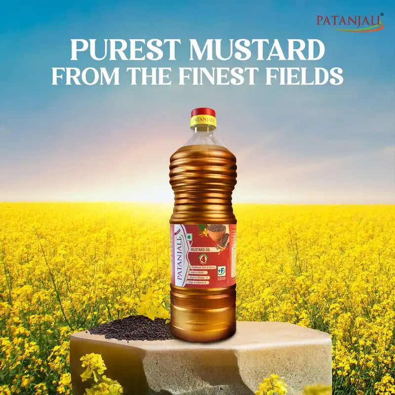 Patanjali Kachi Ghani (Cold Pressed) Mustard Oil - Sarson Ka Tel