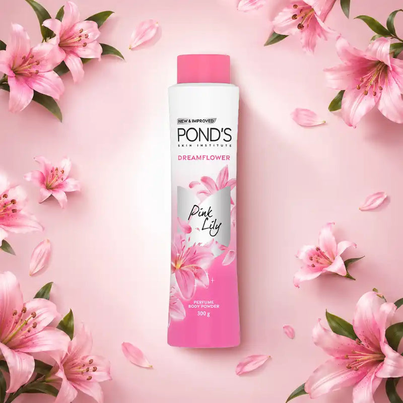 Pond s Dreamflower Perfumed Powder With Vitamin B3 For Women Pink Lily