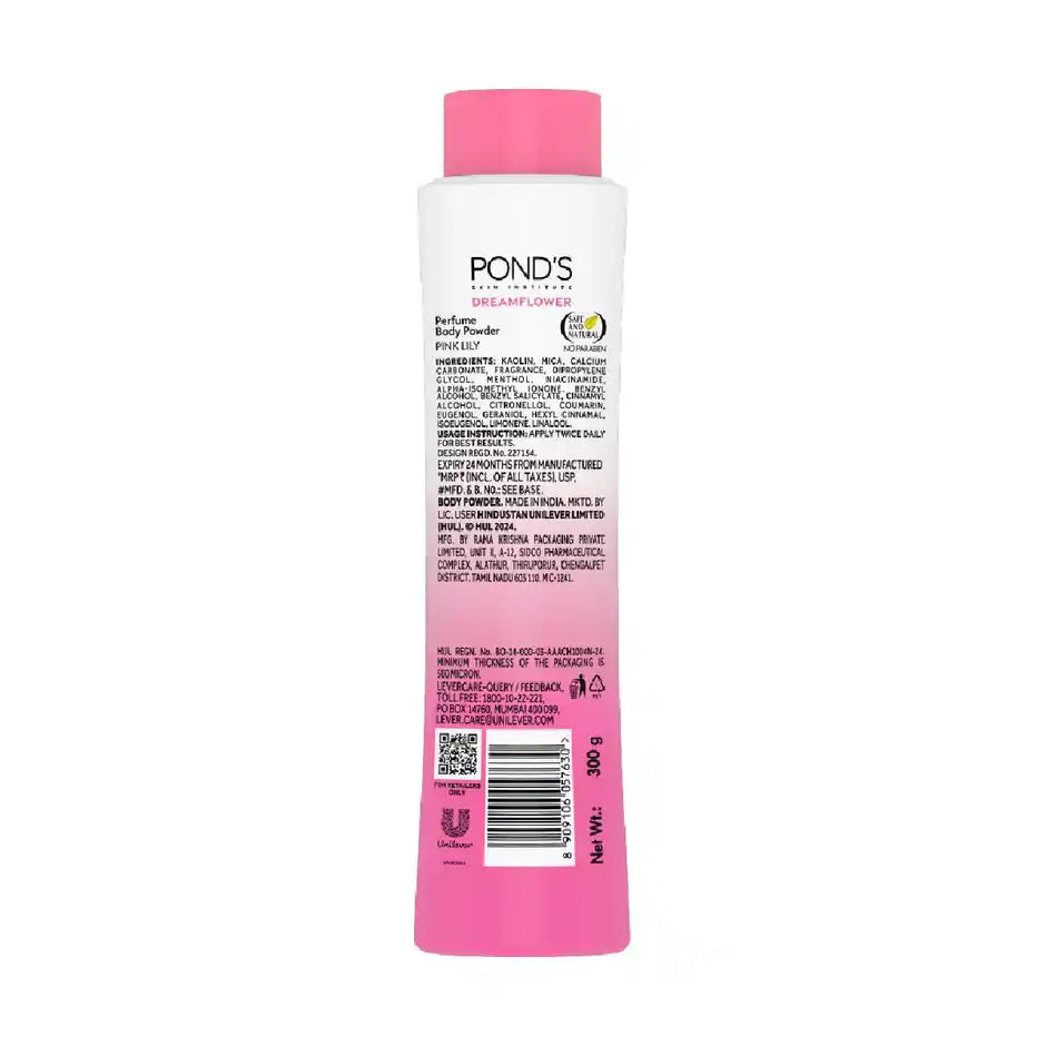 Pond s Dreamflower Perfumed Powder With Vitamin B3 For Women Pink Lily