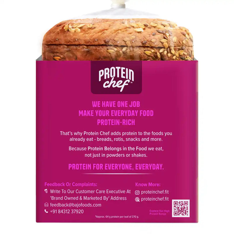 Protein Chef Double Protein Bread (64g Protein), Multigrain Bread