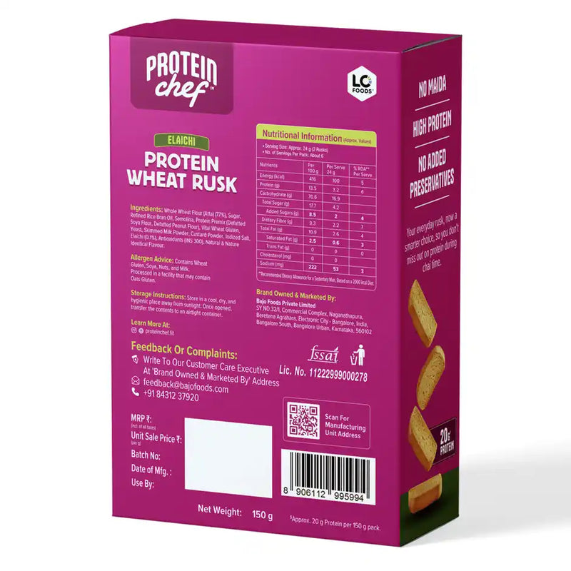 Protein Chef High Protein No Maida Premium Rusk