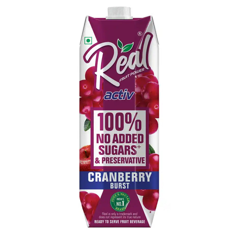 Real Activ Cranberry Juice, No Added Sugar