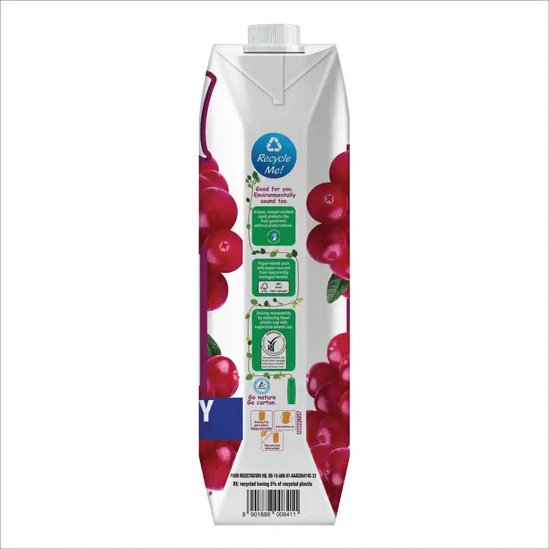 Real Activ Cranberry Juice, No Added Sugar