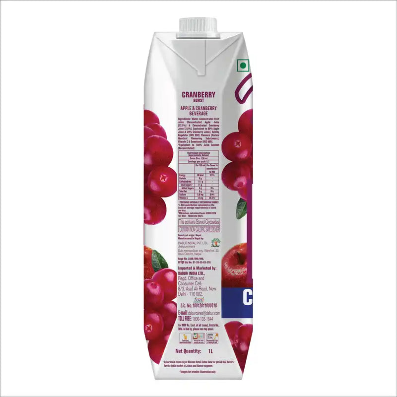 Real Activ Cranberry Juice, No Added Sugar
