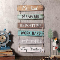 Bedroom Wall Decor - Rigid Eco-Friendly Recycled Board - 6 pcs, Retro