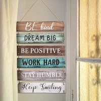 Bedroom Wall Decor - Rigid Eco-Friendly Recycled Board - 6 pcs, Retro