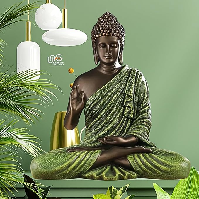 UAG Exports Resin Meditating Sitting Buddha