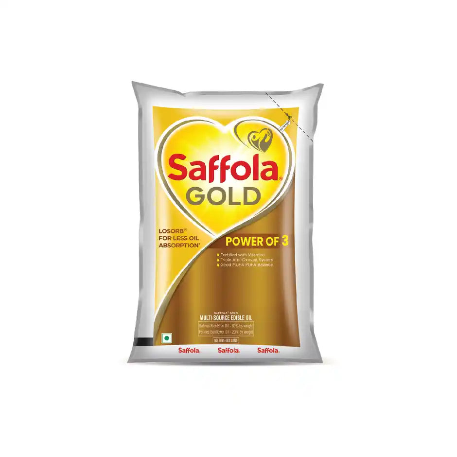 Saffola Gold  Rice Bran & Sunflower Multi-source Edible Oil