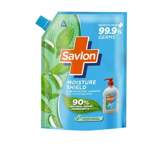 Savlon Moisture Shield Handwash Refill Pack 1.3L| For Soft Hands| Value Pack
