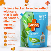 Savlon Moisture Shield Handwash Refill Pack 1.3L| For Soft Hands| Value Pack