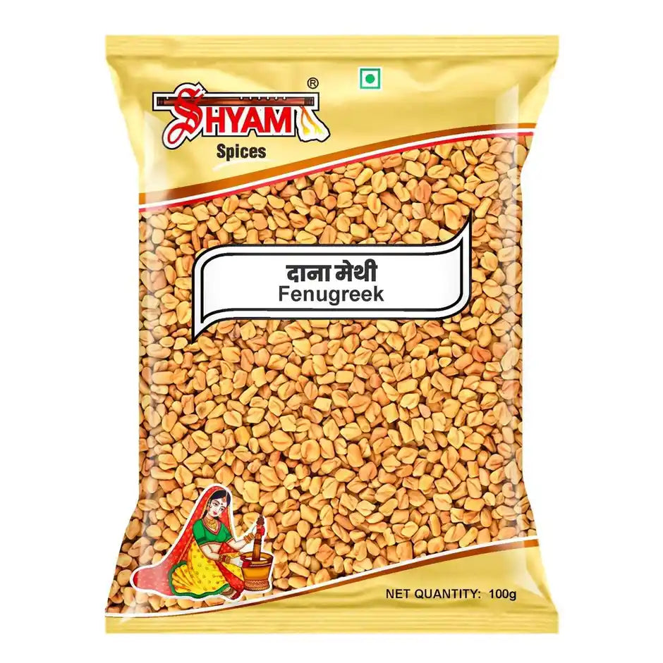 Shyam Fenugreek – Methi Whole (Fenugreek Seeds) 100g Pouch