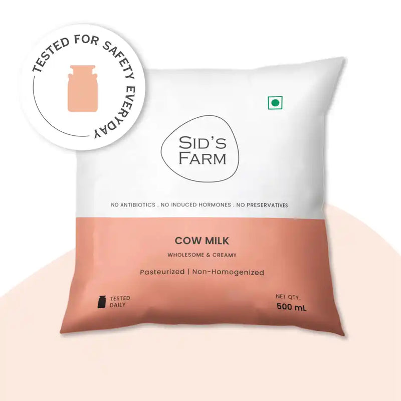 Sid's Farm Tested Cow Milk (No Antibiotics . No Hormones . No Preservatives)
