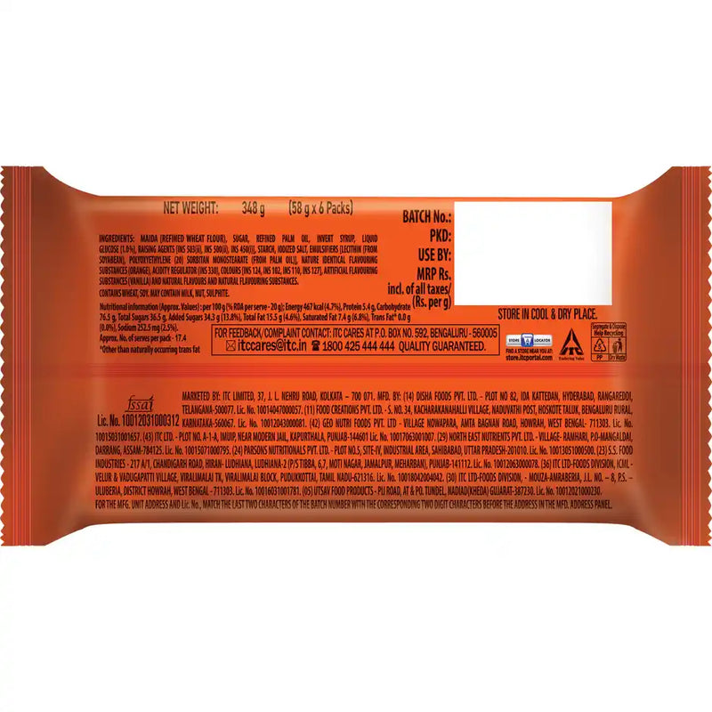 Sunfeast Bounce Orange Cream