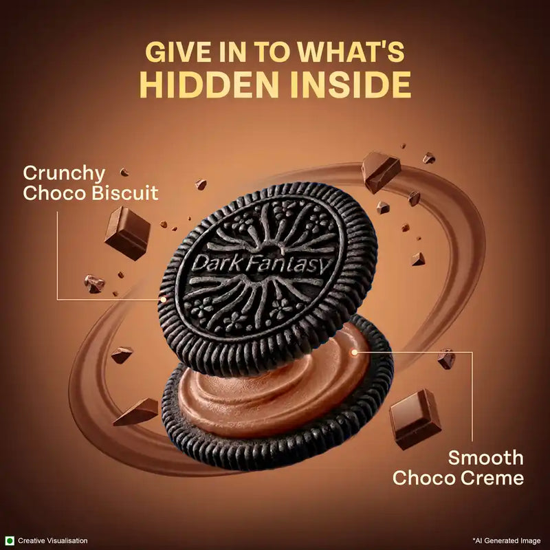Sunfeast Dark Fantasy Choco Sandwich Creme Biscuits