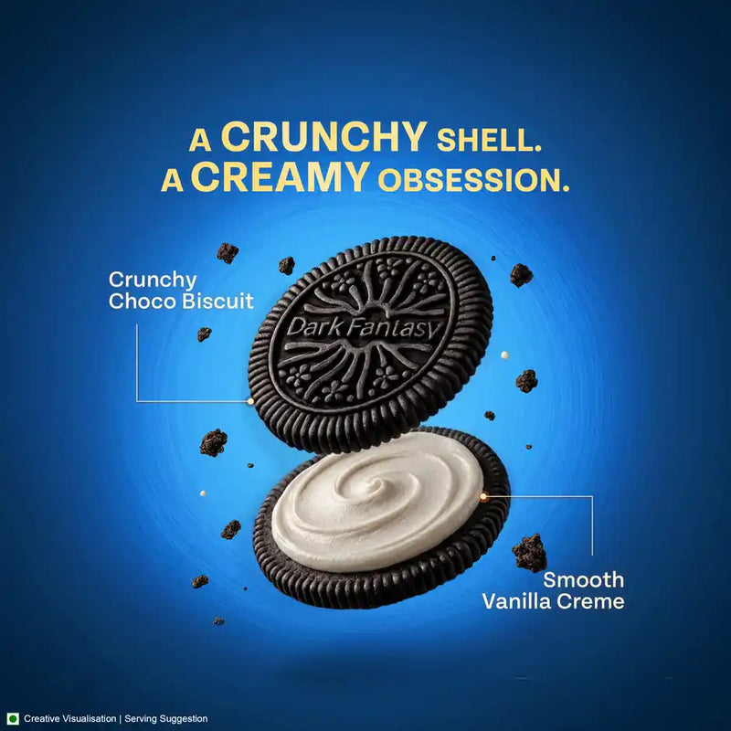 Sunfeast Dark Fantasy Vanilla Sandwich Creme Biscuits