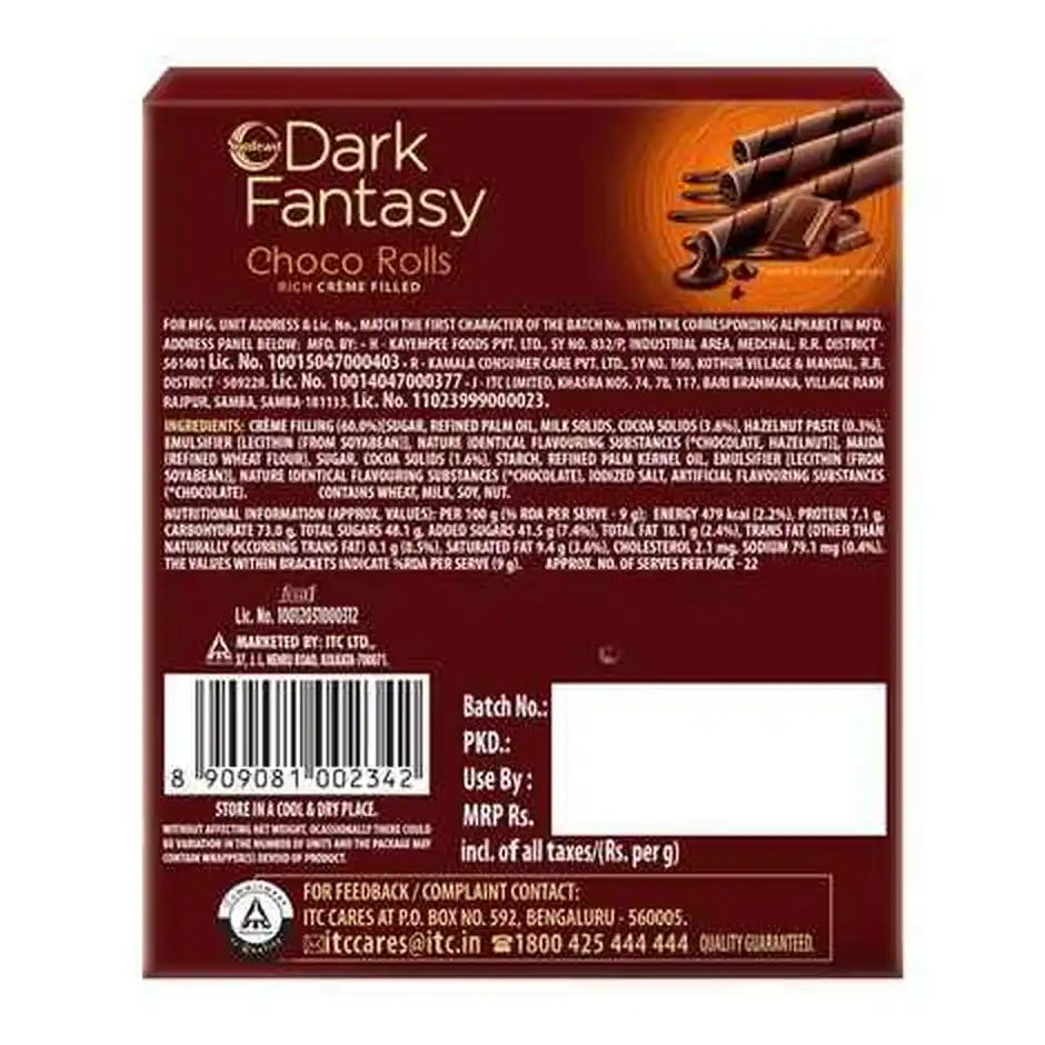 Sunfeast Dark Fantasy Choco Rolls