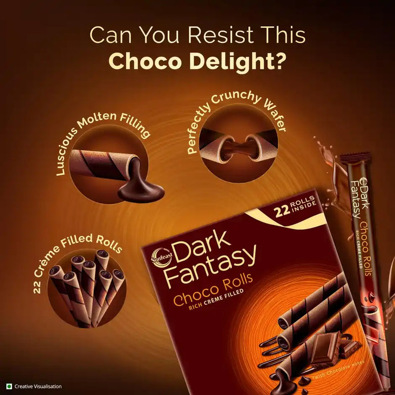 Sunfeast Dark Fantasy Choco Rolls