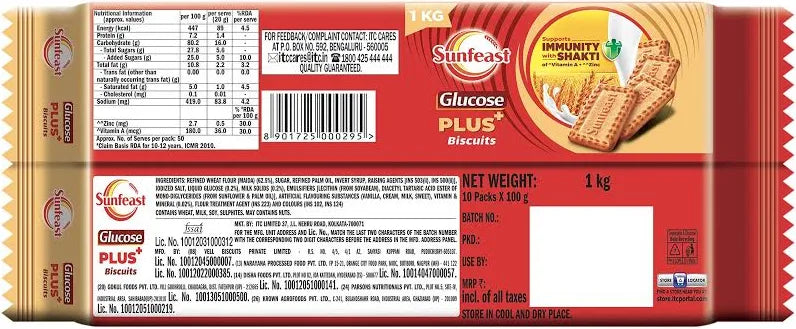 Sunfeast Glucose Plus Biscuits