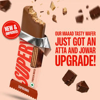 SuperYou 10g Protein Wafer Bar - Chocolate (Made with Atta & Jowar. No Added Sugar. No Trans Fat.)