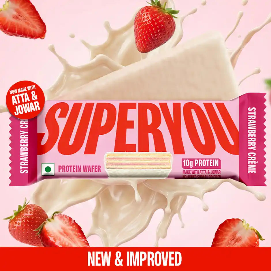 SuperYou 10g Protein Wafer Bar - Strawberry Creme