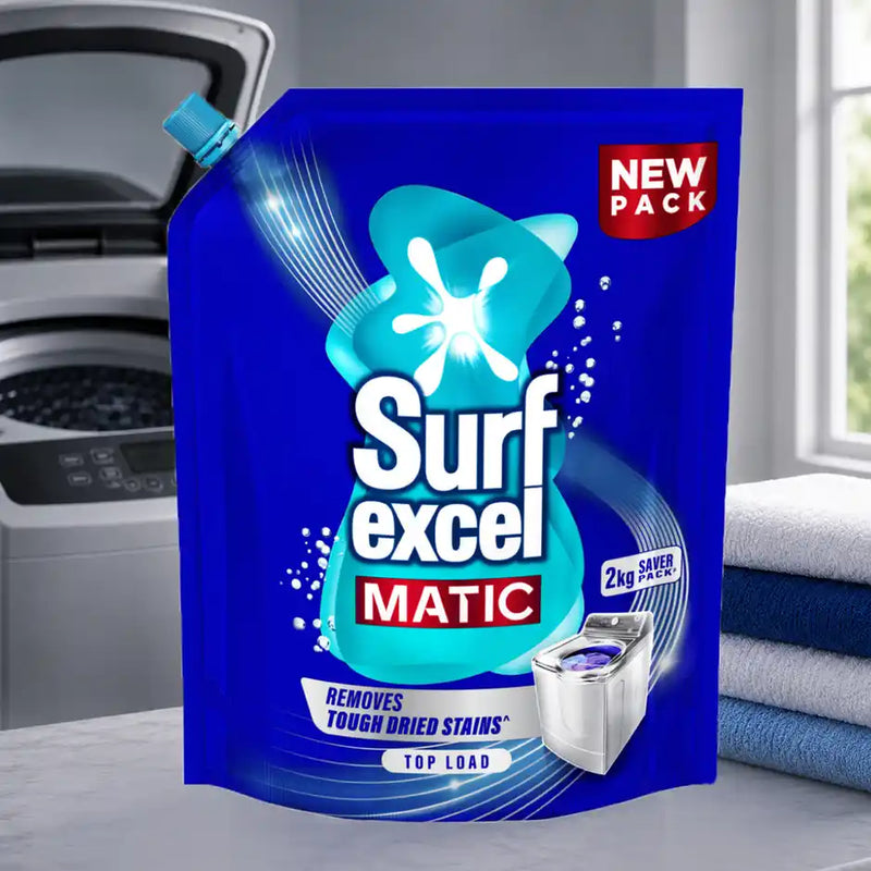Surf Excel Matic Top Load Detergent Liquid Refill | Tough Dried Stain Removal