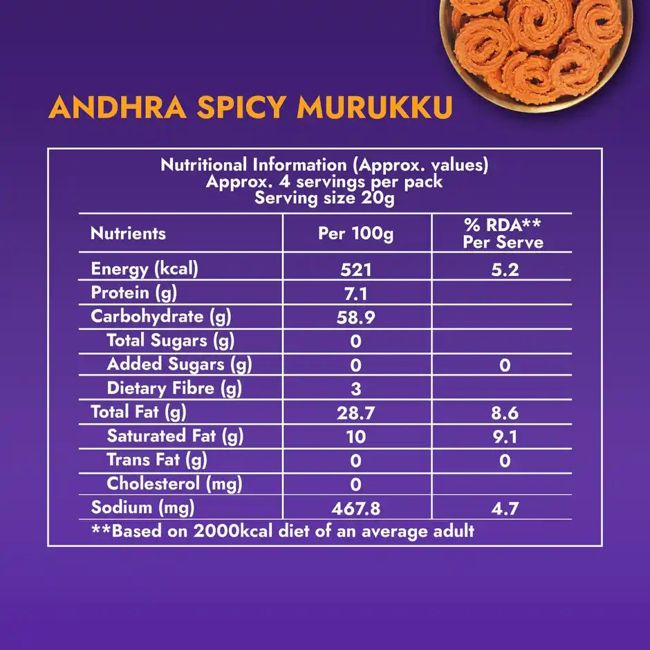 Sweet Karam Coffee Andhra Spicy Murukku