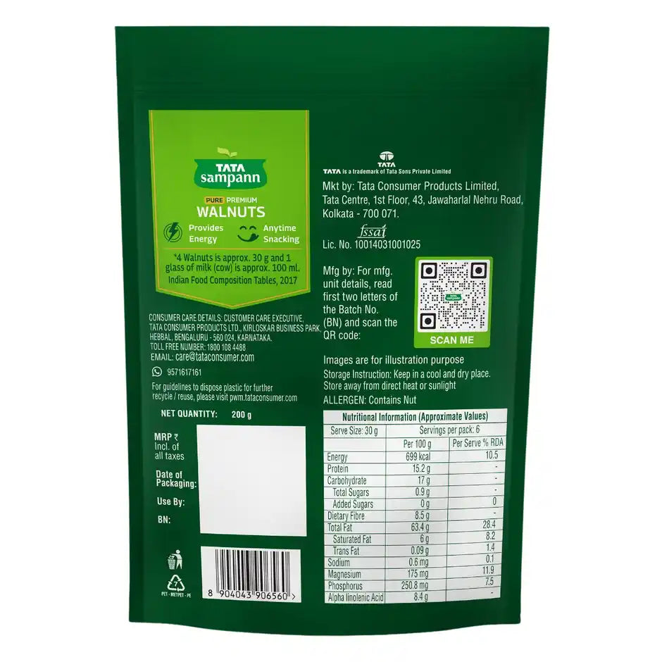 Tata Sampann Absolutely Pure Premium Walnuts