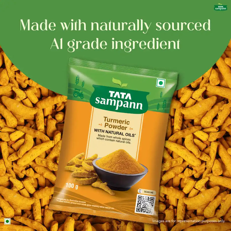 Tata Sampann Turmeric Powder With Natural Oils Haldi Powder 100 g Pouch