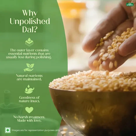Tata Sampann Unpolished Toor Dal (kandi pappu)