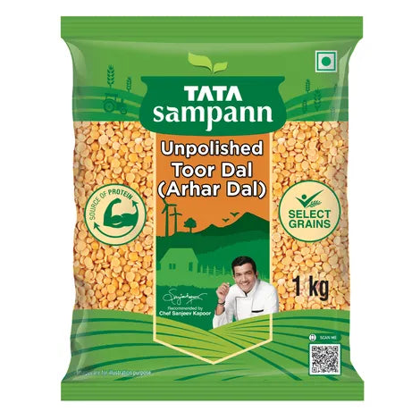 Tata Sampann Unpolished Toor Dal (kandi pappu)